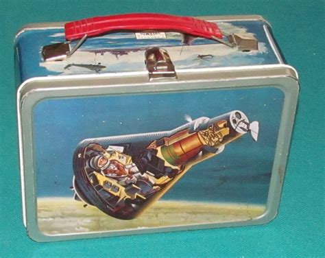 vintage metal outer space lunch boxes|Space Lunch Box In Collectible Metal Lunchboxes .